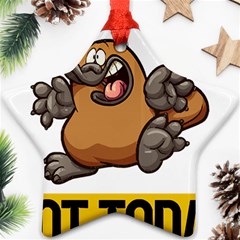 Platypus T-shirtnope Not Today Platypus 37 T-shirt Ornament (star) by EnriqueJohnson