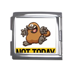 Platypus T-shirtnope Not Today Platypus 37 T-shirt Mega Link Italian Charm (18mm) by EnriqueJohnson