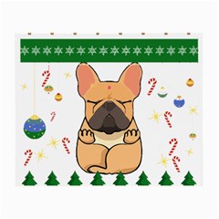 French Bulldog T- Shirt Cute French Bulldog Christmas T- Shirt (1) Small Glasses Cloth by ZUXUMI