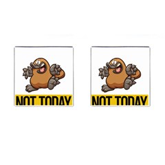 Platypus T-shirtnope Not Today Platypus 37 T-shirt Cufflinks (square) by EnriqueJohnson