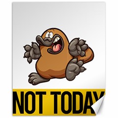 Platypus T-shirtnope Not Today Platypus 37 T-shirt Canvas 16  X 20  by EnriqueJohnson