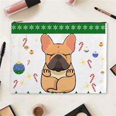 French Bulldog T- Shirt Cute French Bulldog Christmas T- Shirt (1) Cosmetic Bag (xl) by ZUXUMI