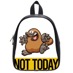 Platypus T-shirtnope Not Today Platypus 37 T-shirt School Bag (small) by EnriqueJohnson