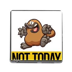 Platypus T-shirtnope Not Today Platypus 37 T-shirt Memory Card Reader (square 5 Slot) by EnriqueJohnson