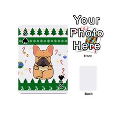 French Bulldog T- Shirt Cute French Bulldog Christmas T- Shirt (1) Playing Cards 54 Designs (mini) by ZUXUMI