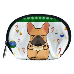 French Bulldog T- Shirt Cute French Bulldog Christmas T- Shirt (1) Accessory Pouch (medium) by ZUXUMI