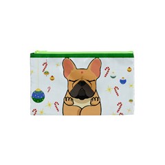 French Bulldog T- Shirt Cute French Bulldog Christmas T- Shirt (1) Cosmetic Bag (xs)