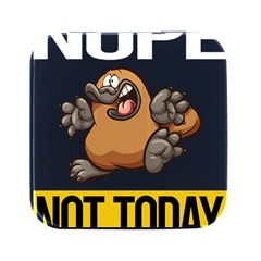 Platypus T-shirtnope Not Today Platypus 37 T-shirt Square Metal Box (black) by EnriqueJohnson