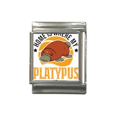 Platypus T-shirtplatypus Home T-shirt Italian Charm (13mm) by EnriqueJohnson