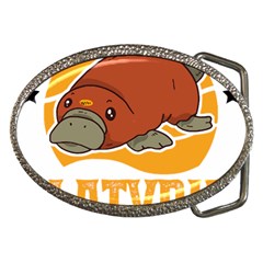 Platypus T-shirtplatypus Home T-shirt Belt Buckles by EnriqueJohnson