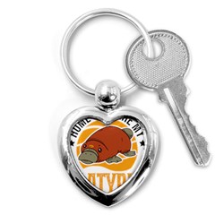 Platypus T-shirtplatypus Home T-shirt Key Chain (heart) by EnriqueJohnson