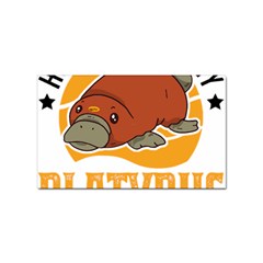 Platypus T-shirtplatypus Home T-shirt Sticker Rectangular (100 Pack) by EnriqueJohnson