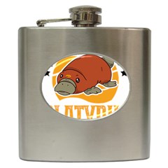 Platypus T-shirtplatypus Home T-shirt Hip Flask (6 Oz) by EnriqueJohnson