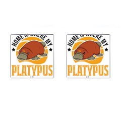 Platypus T-shirtplatypus Home T-shirt Cufflinks (square) by EnriqueJohnson