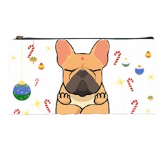 French Bulldog T- Shirt Cute French Bulldog Christmas T- Shirt Pencil Case by ZUXUMI