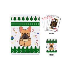 French Bulldog T- Shirt Cute French Bulldog Christmas T- Shirt Playing Cards Single Design (mini) by ZUXUMI