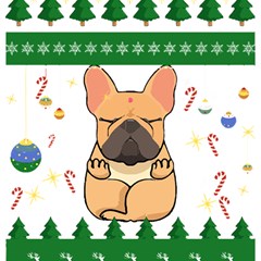 French Bulldog T- Shirt Cute French Bulldog Christmas T- Shirt Play Mat (rectangle) by ZUXUMI