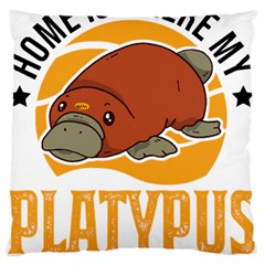 Platypus T-shirtplatypus Home T-shirt Standard Premium Plush Fleece Cushion Case (two Sides) by EnriqueJohnson