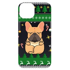 French Bulldog T- Shirt Cute French Bulldog Christmas T- Shirt Iphone 14 Black Uv Print Case