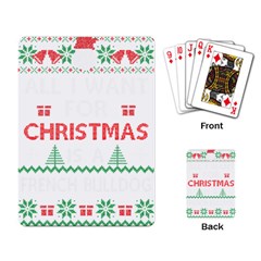 French Bulldog T- Shirt Cute French Bulldog T- Shirt (1) Playing Cards Single Design (rectangle) by ZUXUMI