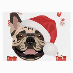 French Bulldog T- Shirt French Bulldog Merry Christmas T- Shirt (1) Large Glasses Cloth by ZUXUMI