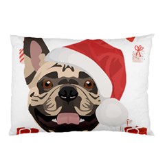 French Bulldog T- Shirt French Bulldog Merry Christmas T- Shirt (1) Pillow Case (two Sides) by ZUXUMI