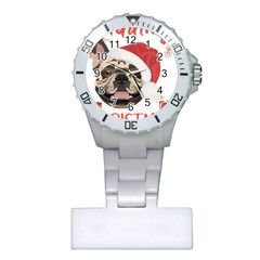 French Bulldog T- Shirt French Bulldog Merry Christmas T- Shirt (1) Plastic Nurses Watch by ZUXUMI