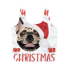 French Bulldog T- Shirt French Bulldog Merry Christmas T- Shirt (1) Full Print Recycle Bag (m) by ZUXUMI