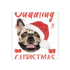 French Bulldog T- Shirt French Bulldog Merry Christmas T- Shirt (1) Satin Bandana Scarf 22  X 22  by ZUXUMI