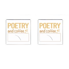 Poetry T-shirtif It Involves Coffee Poetry Poem Poet T-shirt Cufflinks (square) by EnriqueJohnson