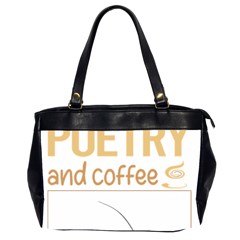 Poetry T-shirtif It Involves Coffee Poetry Poem Poet T-shirt Oversize Office Handbag (2 Sides) by EnriqueJohnson