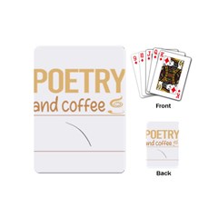 Poetry T-shirtif It Involves Coffee Poetry Poem Poet T-shirt Playing Cards Single Design (mini) by EnriqueJohnson