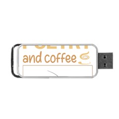 Poetry T-shirtif It Involves Coffee Poetry Poem Poet T-shirt Portable Usb Flash (one Side) by EnriqueJohnson