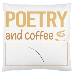 Poetry T-shirtif It Involves Coffee Poetry Poem Poet T-shirt Standard Premium Plush Fleece Cushion Case (one Side) by EnriqueJohnson