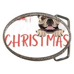 French Bulldog T- Shirt French Bulldog Merry Christmas T- Shirt (2) Belt Buckles by ZUXUMI