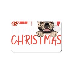 French Bulldog T- Shirt French Bulldog Merry Christmas T- Shirt (2) Magnet (name Card) by ZUXUMI