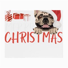 French Bulldog T- Shirt French Bulldog Merry Christmas T- Shirt (2) Small Glasses Cloth by ZUXUMI