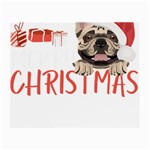 French Bulldog T- Shirt French Bulldog Merry Christmas T- Shirt (2) Small Glasses Cloth Front