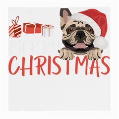 French Bulldog T- Shirt French Bulldog Merry Christmas T- Shirt (2) Medium Glasses Cloth by ZUXUMI