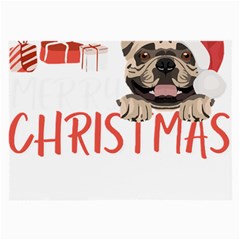 French Bulldog T- Shirt French Bulldog Merry Christmas T- Shirt (2) Large Glasses Cloth by ZUXUMI