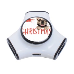 French Bulldog T- Shirt French Bulldog Merry Christmas T- Shirt (2) 3-port Usb Hub by ZUXUMI