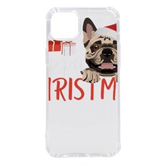 French Bulldog T- Shirt French Bulldog Merry Christmas T- Shirt (2) Iphone 14 Plus Tpu Uv Print Case by ZUXUMI