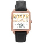 Poker T-shirtif It Involves Coffee Poker T-shirt Rose Gold Leather Watch  Front