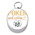 Poker T-shirtif It Involves Coffee Poker T-shirt Mini Silver Compasses Front