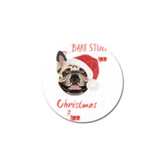 French Bulldog T- Shirt French Bulldog Merry Christmas T- Shirt Golf Ball Marker by ZUXUMI