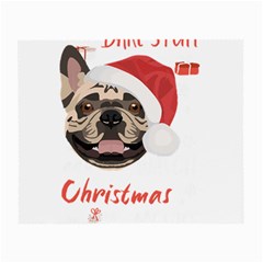 French Bulldog T- Shirt French Bulldog Merry Christmas T- Shirt Small Glasses Cloth by ZUXUMI