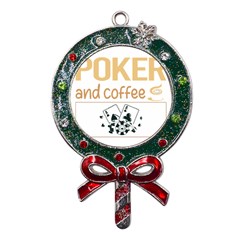 Poker T-shirtif It Involves Coffee Poker T-shirt Metal X mas Lollipop With Crystal Ornament