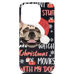 French Bulldog T- Shirt French Bulldog Merry Christmas T- Shirt Iphone 14 Pro Black Uv Print Case by ZUXUMI