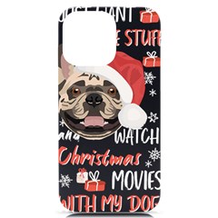 French Bulldog T- Shirt French Bulldog Merry Christmas T- Shirt Iphone 14 Pro Max Black Uv Print Case by ZUXUMI