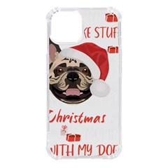 French Bulldog T- Shirt French Bulldog Merry Christmas T- Shirt Iphone 14 Tpu Uv Print Case by ZUXUMI